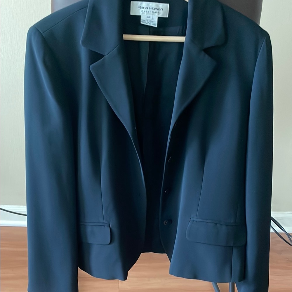 Black Blazer Tailored Suit Jacket